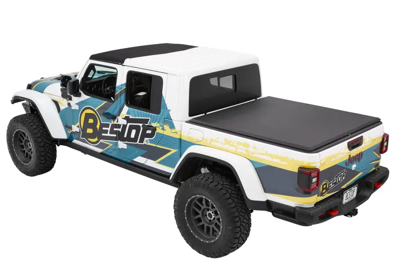 Bestop Roll Soft Tonneau Cover (Black Diamond): Jeep Gladiator 2020-2024 3.6L V6/3.0L Ecodiesel 1
