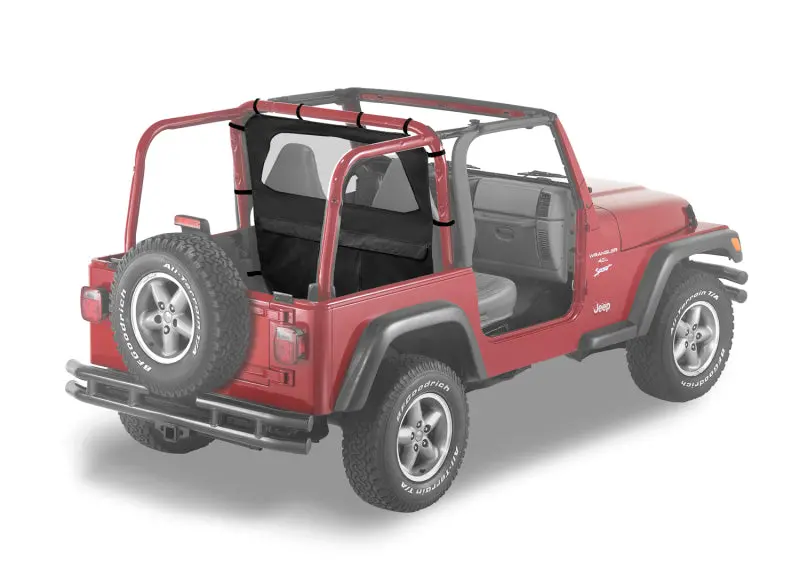Bestop Windjammer Curtain (Front Black Diamond): Jeep Wrangler Tj 2003-2006 4.0L I6 1