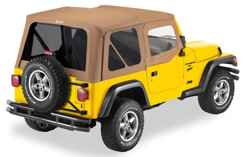 Bestop Replace-A-Top Soft Top Spice Tinted Windows (F&R): Jeep Wrangler 1997-2002 2.5L/4.0L 1