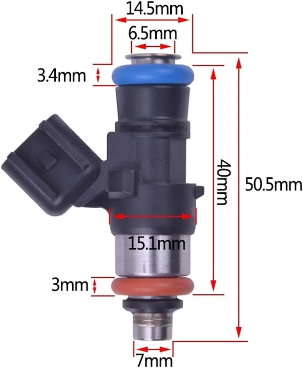 1000Cc 95Lb Fuel Injectors Ev14k Short Single Unit 1