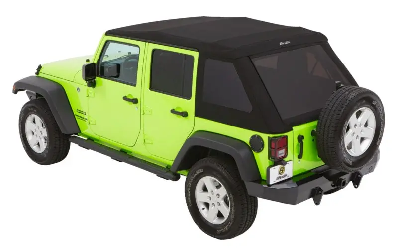 Bestop Trektop Glide Soft Top (Black Diamond): Jeep Wrangler Jk 2007-2018 3.6L/3.8L V6 1