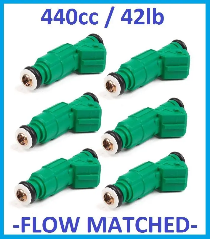 Fuel Injectors X 6 440Cc 42Lb For Holden V6 Vn Vx Vy Vz Ford Fpv Ba Bf Xr6 02801 1