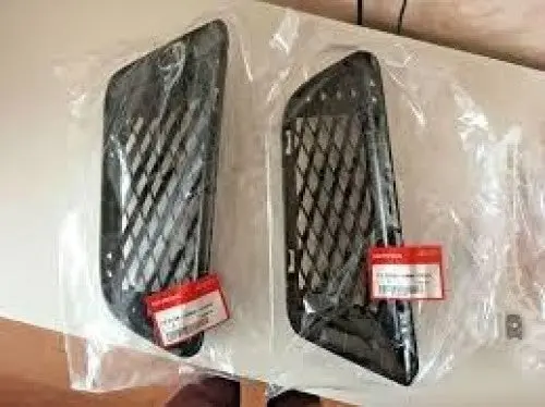 Genuine Honda Civic Fd2 Typer Front Bumper Mesh Grille Fog Light Duct Cover Set 1