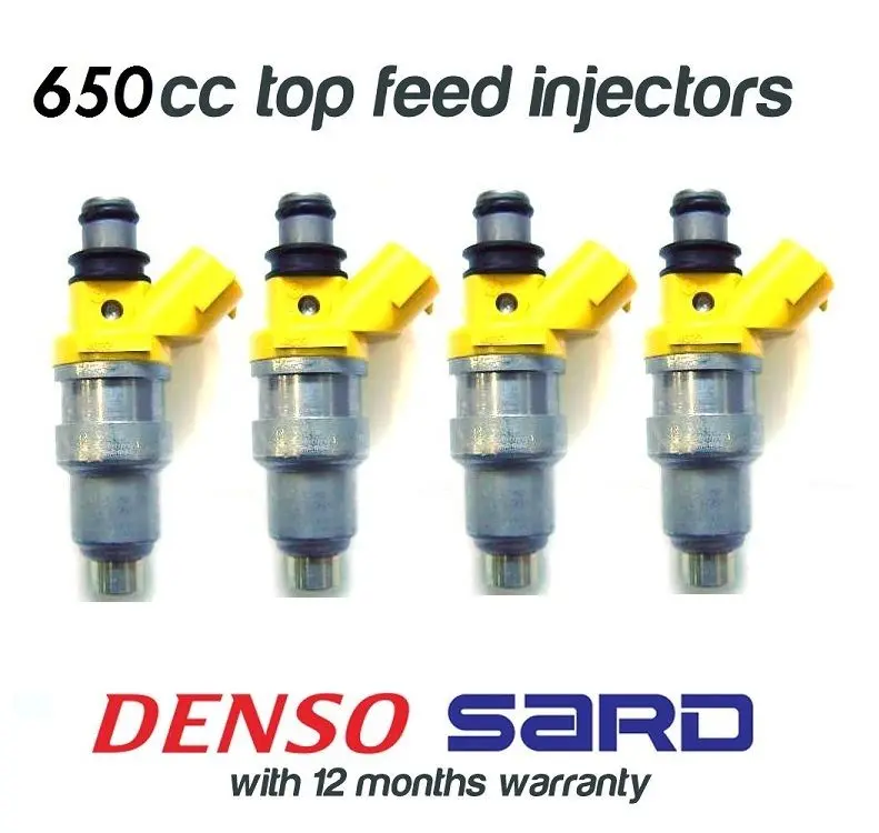 4 650Cc Fuel Injectors For Toyota Top Feed 3Sgte Beams 4Age 1
