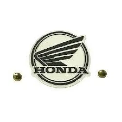 Genuine Honda C90 C70 C50 Little Super Cub Front Leg Shield Emblem 2Rivet Set 1