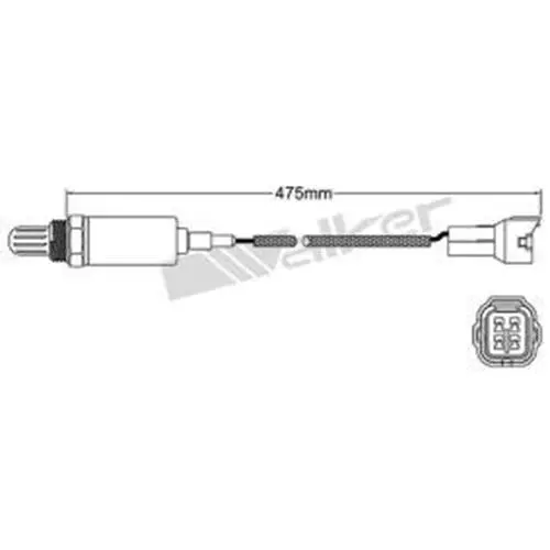 Oxygen Sensor O2 For Suzuki 18213-57B10 - Single Wire Square Plug 1