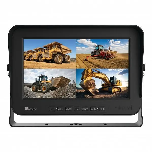 Aerpro Avm10e 10" Weatherproof Heavy-Duty Ahd Quad View Monitor 1