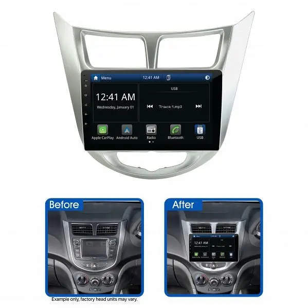 Aerpro Amahy22 9" Multimedia Receiver Suit Hyundai Accent 2011 - 2015 1