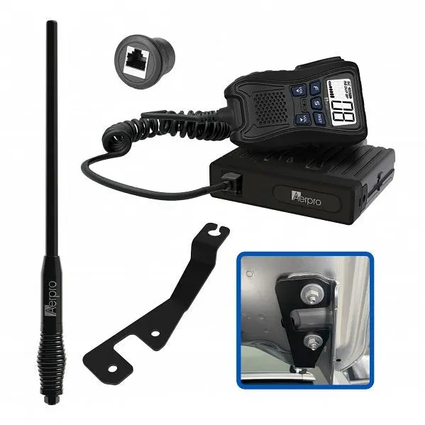 Aerpro Apfocbh2 Hideaway 5W Uhf Cb Radio Kit Suit Ford Ranger 2022 - On 1