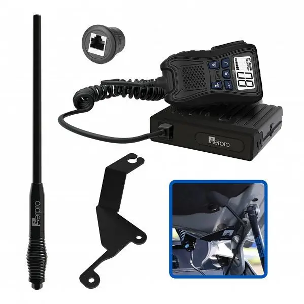 Aerpro Apgwcbh1 Hideaway 5W Uhf Cb Radio Kit Suit Gwm Ute Cannon 2020 - On 1