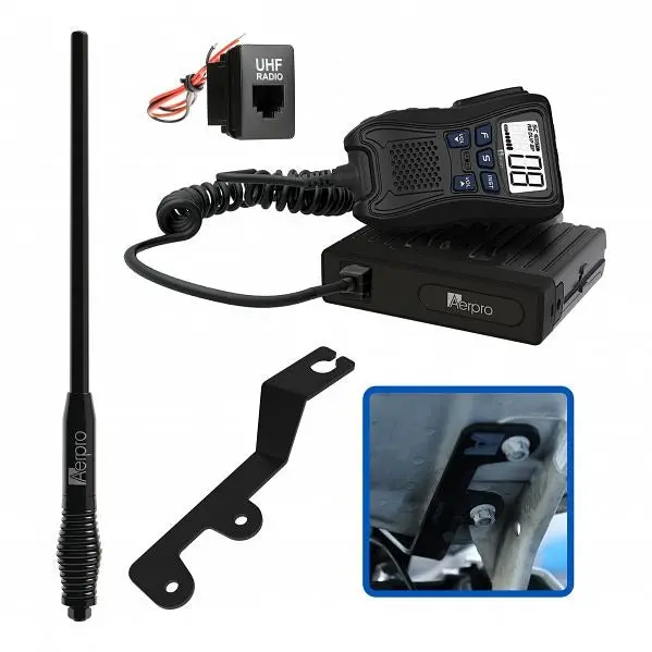 Aerpro Apmtcbh1 Hideaway 5W Uhf Cb Radio Kit Suit Mitsubishi Triton 2019 - On 1