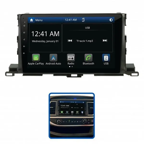 Aerpro Amato37 10" Multimedia Receiver Suit Toyota Kluger 2014 - 2019 1