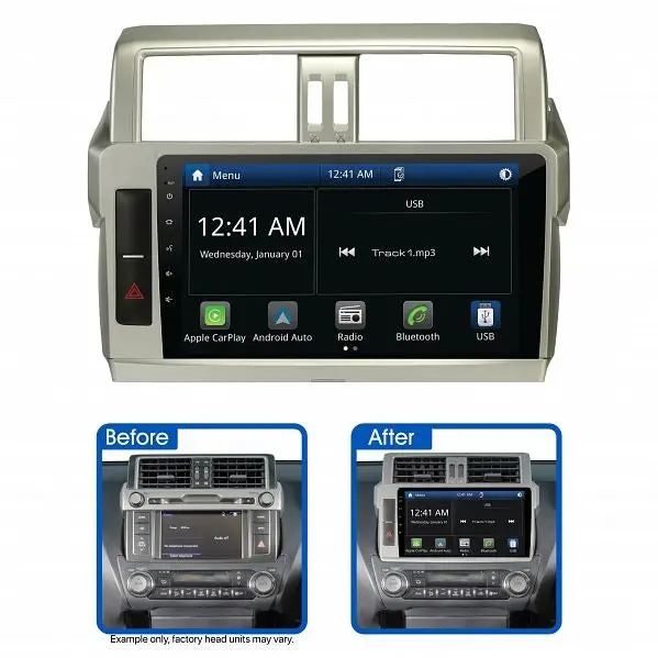 Aerpro Amato36 10" Multimedia Receiver Suit Toyota Prado 150 Series 2014 - 2017 1