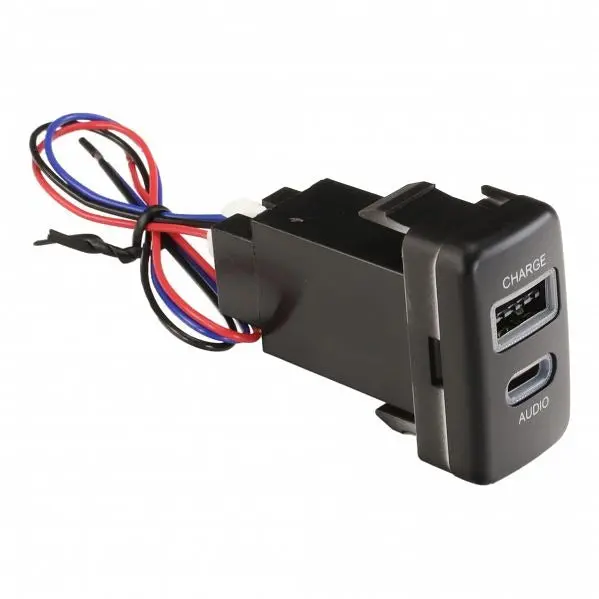 Aerpro Apusbto6 Usb-C Pass-Through & Usb Charge Socket Suit Toyota Various Models (22Mm X 40Mm) 1