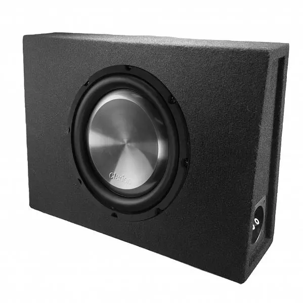 Clarion Sb10sc1 10" 900W Slimline Loaded Subwoofer Sealed Enclosure Box 1