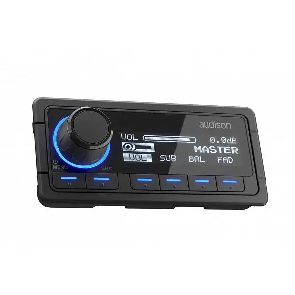 Audison Drcmpcan Bit Line Digital Remote Control Media Play Ac Ad Link Compatible Black Rgb Illumination (Drc Mp Can) 1