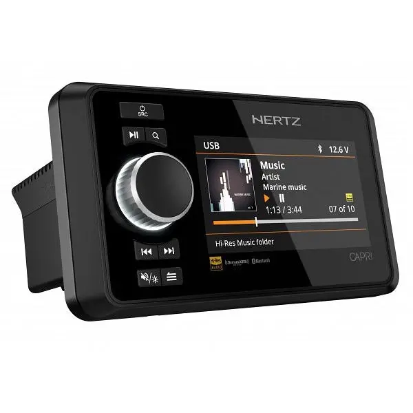 Hertz Capri100 Marine Digital Media Receiver Bluetooth/Usb/Aux/Am-Fm/Dab+ Ready (Capri) 1
