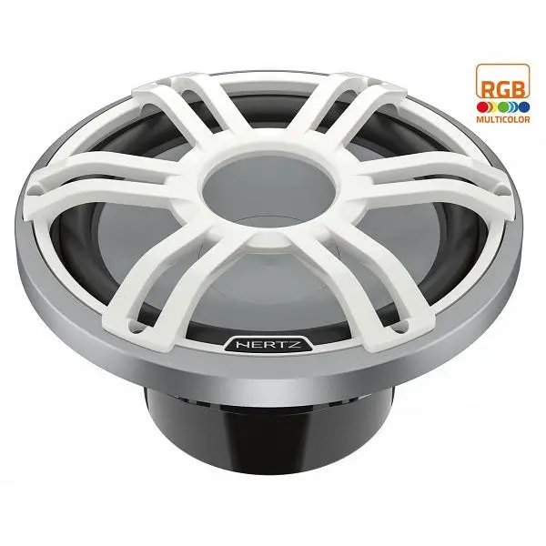 Hertz Hms12ssw Marine 12" 1000W 2-Ohm Svc Rgb White Subwoofer (Hms 12 S2-Ld-Sw) 1