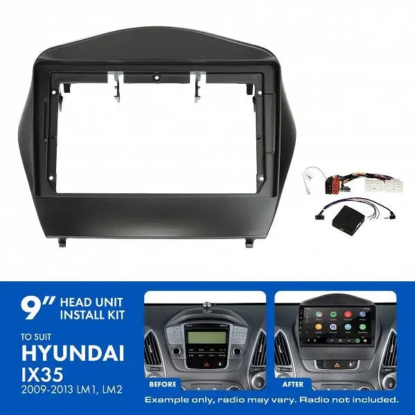 Aerpro Akhy17 | 9" Install Kit Suit Hyundai Ix35 2009 - 2013 (Compatible With Pioneer Dmh-Ap6650bt & Kenwood Dmx80axs) 1