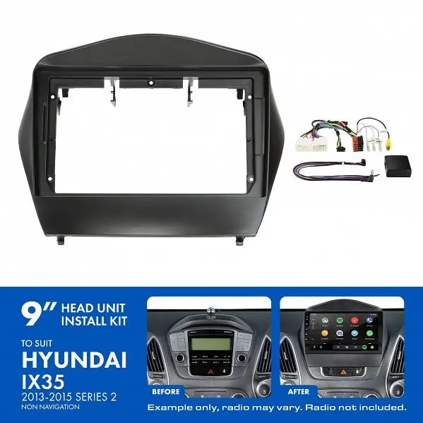 Aerpro Akhy21 | 9" Install Kit Suit Hyundai Ix35 2013 - 2015 (Compatible With Pioneer Dmh-Ap6650bt & Kenwood Dmx80axs) 1