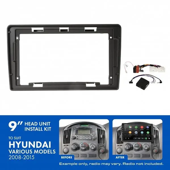 Aerpro Akhy6 | 9" Install Kit Suit Hyundai Iload & Imax 2008 - 2015 (Compatible With Pioneer Dmh-Ap6650bt & Kenwood Dmx80axs) 1