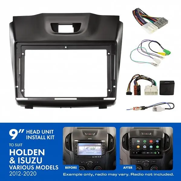 Aerpro Akiz1b 9" Install Kit Suit Holden/Isuzu 2012 - 2020 1