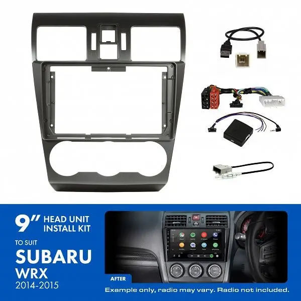 Aerpro Aksu12 | 9" Install Kit Suit Subaru Wrx 2014 - 2015 (Compatible With Pioneer Dmh-Ap6650bt & Kenwood Dmx80axs) 1