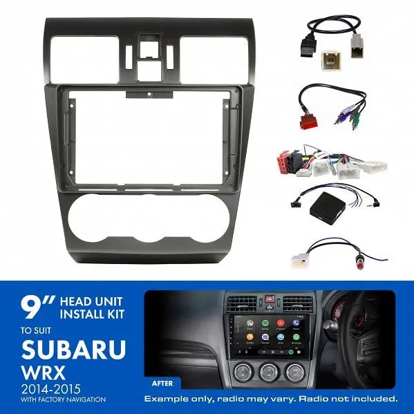 Aerpro Aksu13 | 9" Install Kit Suit Subaru Wrx 2014 - 2015 (Compatible With Pioneer Dmh-Ap6650bt & Kenwood Dmx80axs) 1