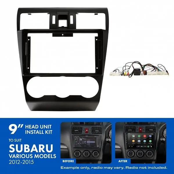 Aerpro Aksu2 | 9" Install Kit Suit Subaru Various 2012 - 2015 (Compatible With Pioneer Dmh-Ap6650bt & Kenwood Dmx80axs) 1
