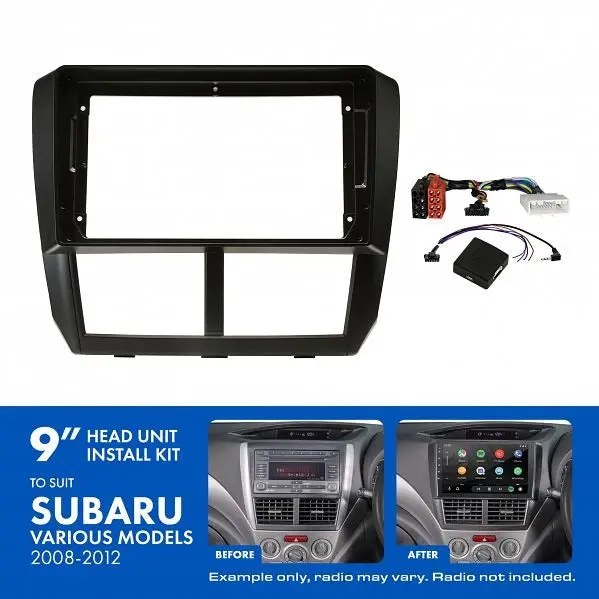 Aerpro Aksu6 | 9" Install Kit Suit Subaru 2011 - 2014 (Compatible With Pioneer Dmh-Ap6650bt & Kenwood Dmx80axs) 1