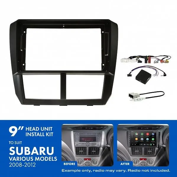 Aerpro Aksu7 | 9" Install Kit Suit Subaru 2007 - 2014 (Compatible With Pioneer Dmh-Ap6650bt & Kenwood Dmx80axs) 1