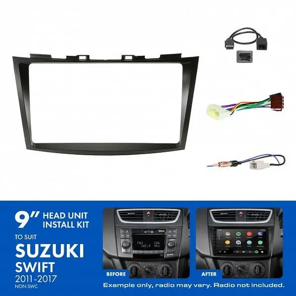 Aerpro Aksz2 | 9" Install Kit Suit Suzuki Swift 2011 - 2017 (Compatible With Pioneer Dmh-Ap6650bt & Kenwood Dmx80axs) 1