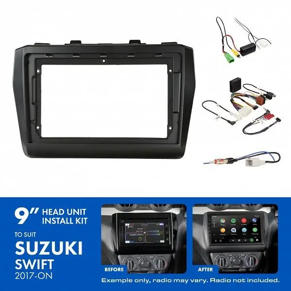 Aerpro Aksz6 | 9" Install Kit Suit Suzuki Swift 2017 - (Compatible With Pioneer Dmh-Ap6650bt & Kenwood Dmx80axs) 1