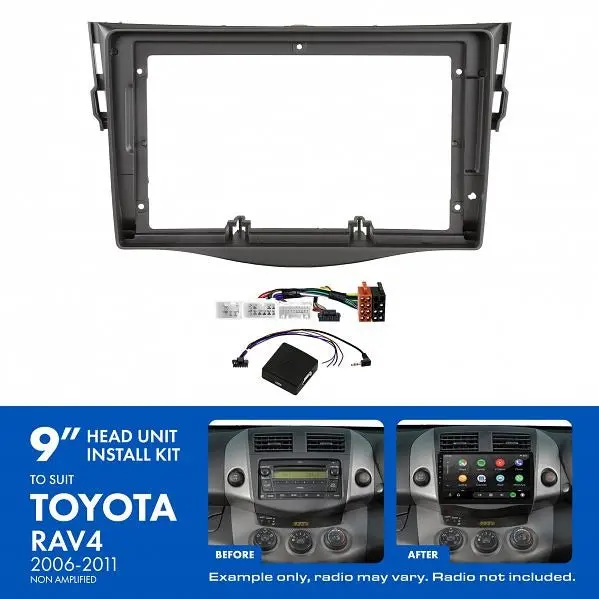 Aerpro Akto16 | 9" Install Kit Suit Toyota Rav4 2006 - 2011 (Compatible With Pioneer Dmh-Ap6650bt & Kenwood Dmx80axs) 1