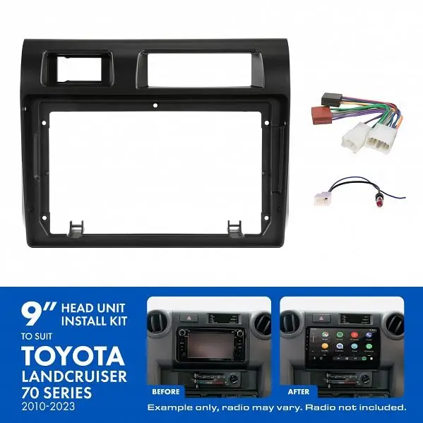 Aerpro Akto29 | 9" Install Kit Suit Toyota Landcruiser 70 Series (Compatible With Pioneer Dmh-Ap6650bt & Kenwood Dmx80axs) 1
