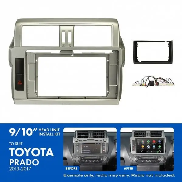 Aerpro Akto36 | 9/10" Install Kit Suit Toyota Prado 2013 - 2017 (Compatible With Pioneer Dmh-Ap6650bt & Kenwood Dmx80axs) 1