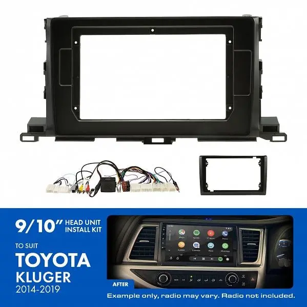 Aerpro Akto37 | 9/10" Install Kit Suit Toyota Kluger 2014 - 2019 (Compatible With Pioneer Dmh-Ap6650bt & Kenwood Dmx80axs) 1
