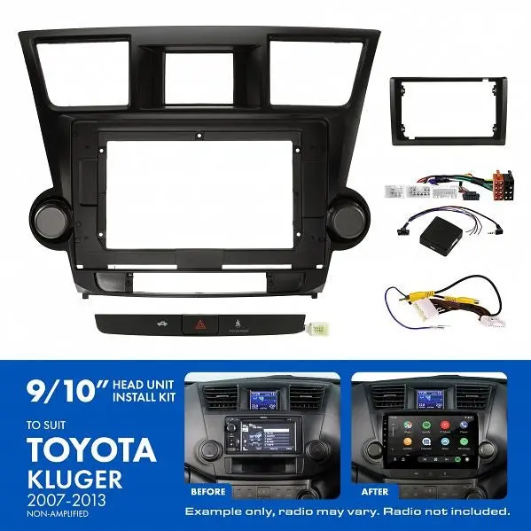 Aerpro Akto6 | 9/10" Install Kit Suit Toyota Kluger 2007 - 2013 (Compatible With Pioneer Dmh-Ap6650bt & Kenwood Dmx80axs) 1