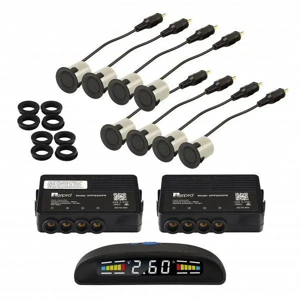 Aerpro Apps4wfr | Wireless Front & Rear Parking Sensor Kit With Lcd Display 1