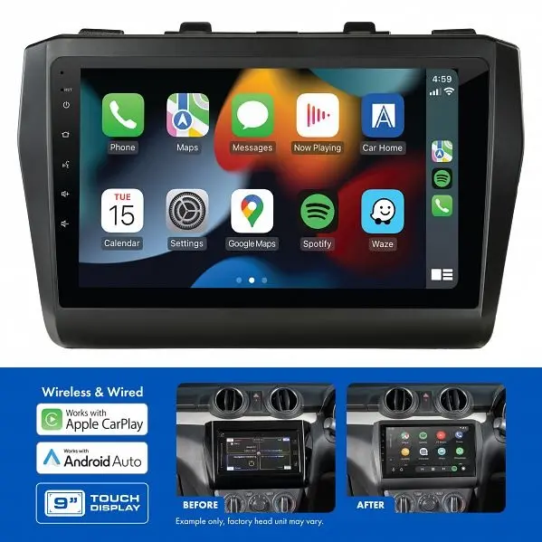 Aerpro Amasz6 | 9" Multimedia Receiver Suit Suzuki Swift 2017 - On 1