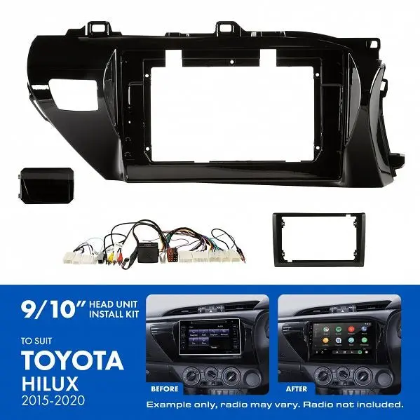 Aerpro Akto2 | 9/10" Install Kit | Suit Toyota Hilux 2015 - 2020 (Compatible With Pioneer Dmh-Ap6650bt & Kenwood Dmx80axs) 1
