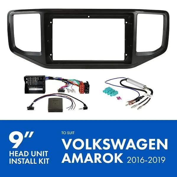 Aerpro Akvw8 | 9" Install Kit Suit Volkswagen Amarok 2016 - 2019 (Compatible With Pioneer Dmh-Ap6650bt & Kenwood Dmx80axs) 1