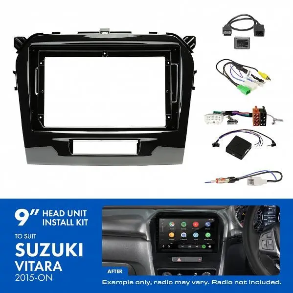 Aerpro Aksz5 | 9" Install Kit Suit Suzuki Vitara 2015 (Compatible With Pioneer Dmh-Ap6650bt & Kenwood Dmx80axs) 1