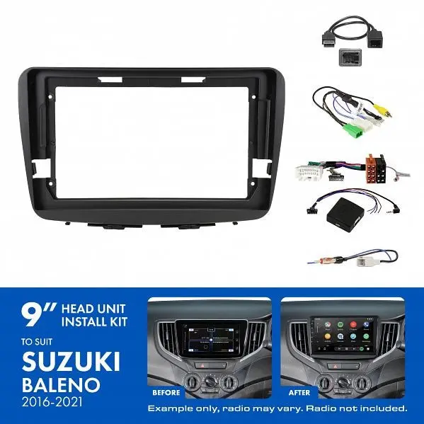 Aerpro Aksz8 | 9" Install Kit Suit Suzuki Baleno 2016 - 2022 (Compatible With Pioneer Dmh-Ap6650bt & Kenwood Dmx80axs) 1