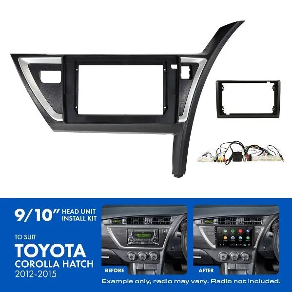 Aerpro Akto39 | 9/10" Install Kit Suit Toyota Corolla Hatch 2012 - 2015 (Compatible With Pioneer Dmh-Ap6650bt & Kenwood Dmx80axs) 1