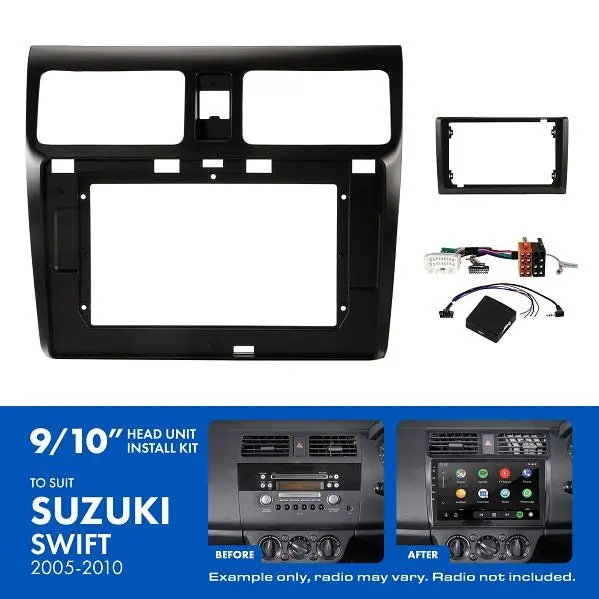 Aerpro Aksz1 | 9/10"Install Kit Suit Suzuki Swift 2005 - 2010 (Compatible With Pioneer Dmh-Ap6650bt & Kenwood Dmx80axs) 1