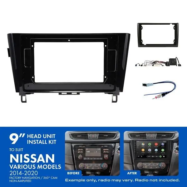 Aerpro Akni5 | 9/10" Install Kit | Suit Model Nissan 2014 - 2020 (Compatible With Pioneer Dmh-Ap6650bt & Kenwood Dmx80axs) 1