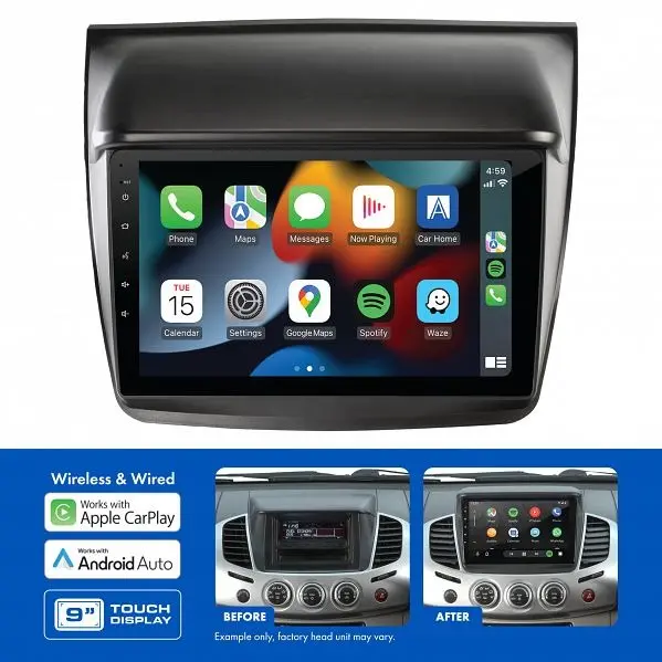 Aerpro Amamb3 | 9" Multimedia Receiver Suit Mitsubishi Triton/Challenger 2012 - 2014 1