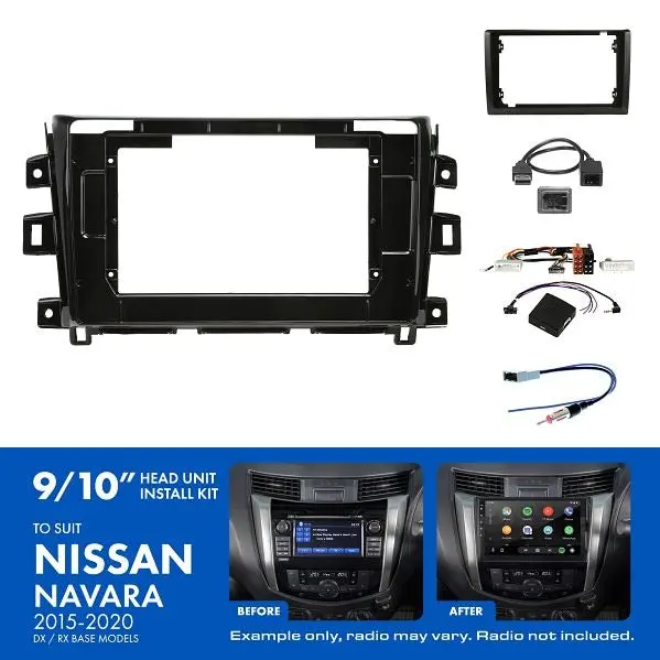 Aerpro Akni12 | 9/10" Install Kit | Suit Nissan Navara 2015 - 2020 (Compatible With Pioneer Dmh-Ap6650bt & Kenwood Dmx80axs) 1