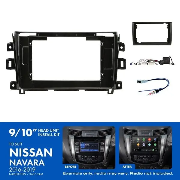 Aerpro Akni3 | 9/10" Install Kit | Suit Nissan Navara 2018 - 2019 (Compatible With Pioneer Dmh-Ap6650bt & Kenwood Dmx80axs) 1